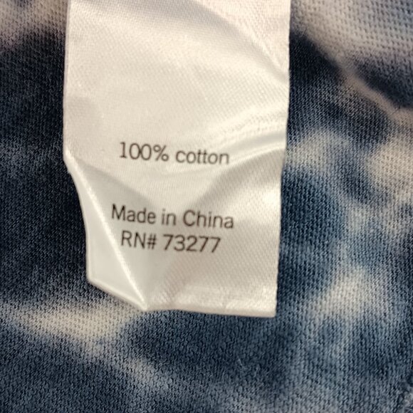 SO Tie Dye T-Shirt- Women's Crop- MEDIUM- Blue- White- Cool Casual - Picture 5 of 6